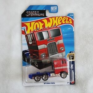 🚛🤖Mattel Hot Wheels Optimus Prime Truck – Transformers – NWT Autobot toy car
